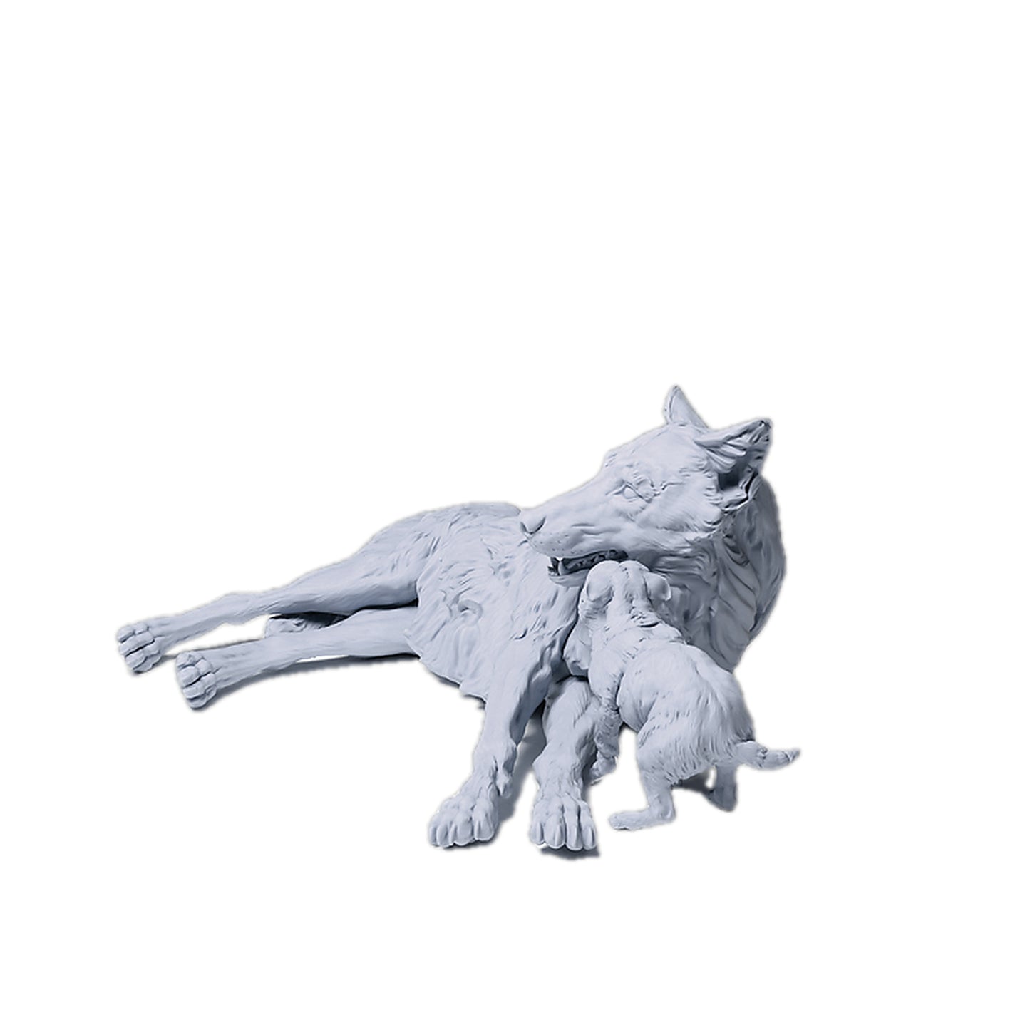 Mongolian Wolf and Pup | Animal Den Miniatures