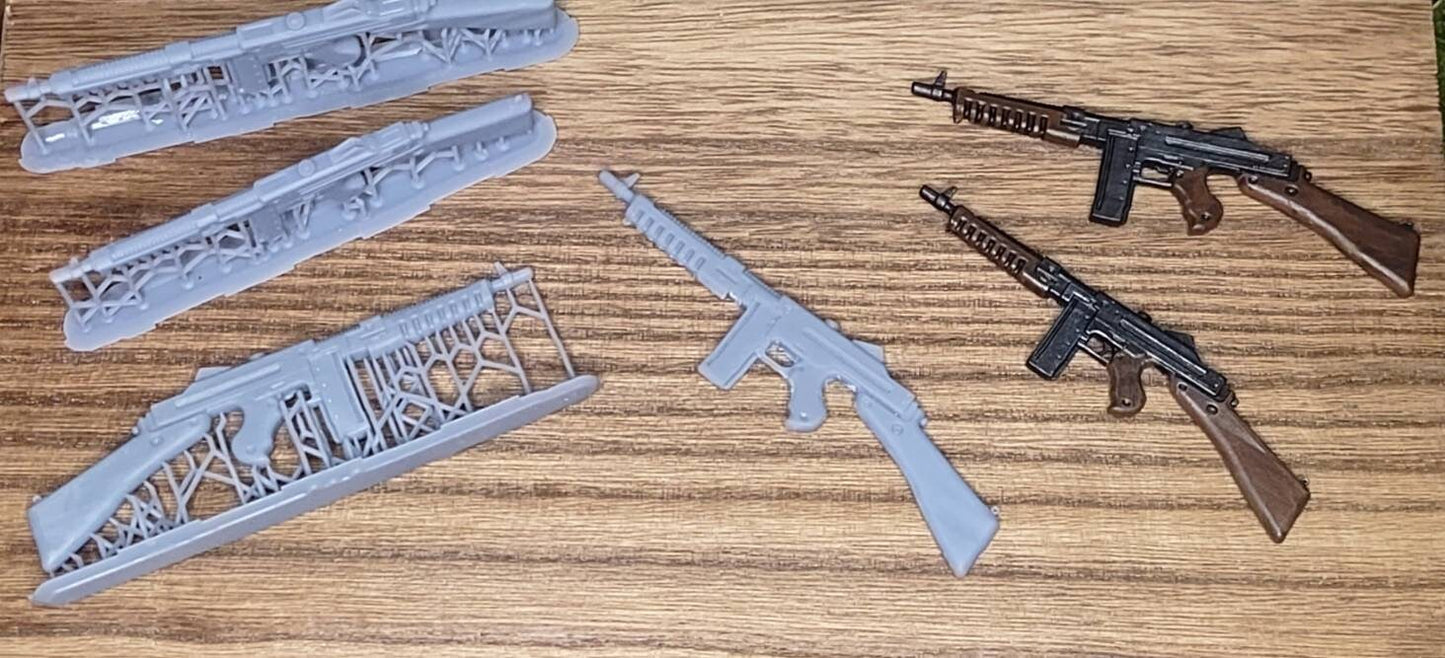 SMG 6 Inch Scale 1:12 Submachine Gun