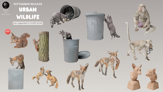 Animal Den Miniatures September Release: Urban Wildlife