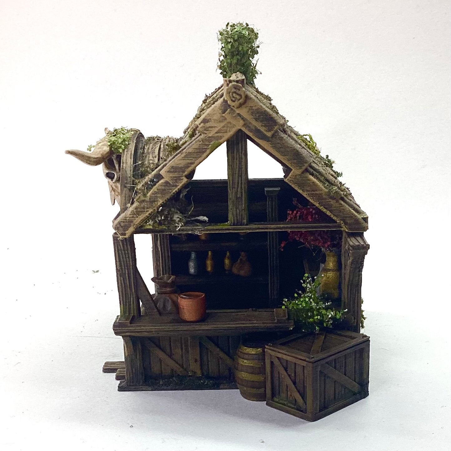 28mm Miniature Building - Market Stall fully painted and complete (3dp4u)