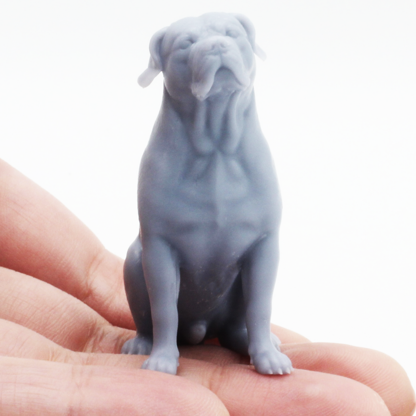 American Bulldog - 1:18 Scale miniature dog for dollhouse, diorama by Stereocat (1 dog)