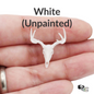 White Tailed Deer Skull - 1:24 Scale replica dollhouse diorama miniature collectible curiosities (1 skull)