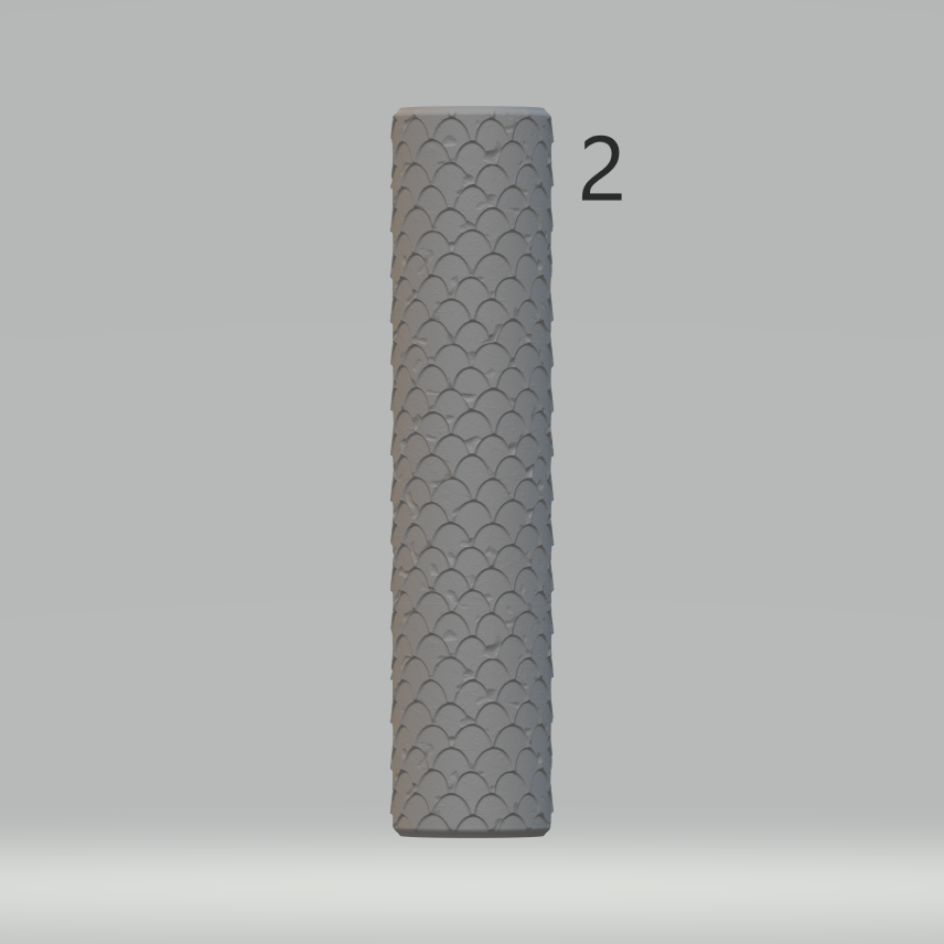 DnD Terrain Texture Rollers: Roofs and Coverings - Clay tools by 3Demon