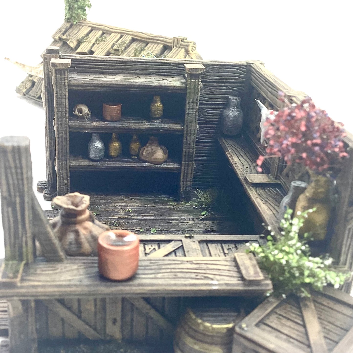 28mm Miniature Building - Market Stall fully painted and complete (3dp4u)