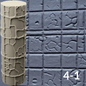 Cobblestone Texture Roller, 4 Inches Tall, Clay texture roller Seamless Design art craft diorama STL Loot Factory (Set 4)