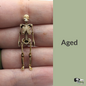 Human Skeleton - 1:48 scale miniature for horror diorama, dollhouse, tabletop arts and crafts, replica curiosities oddities (1 skeleton)