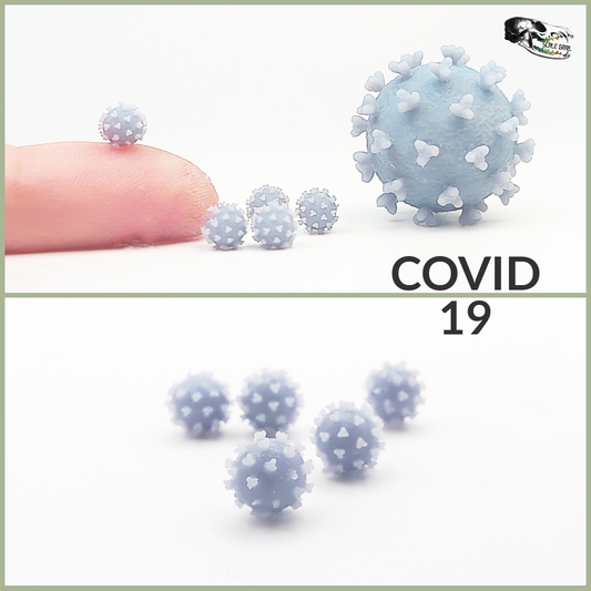 COVID 19 virus miniatures