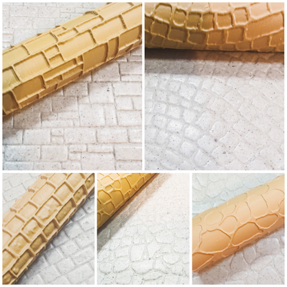 Texture Rollers - Set 1 - 3D printed texture roller for polymer clay, arts, crafts. dioramas, jewelry, dollhouse - STL Loot Factory