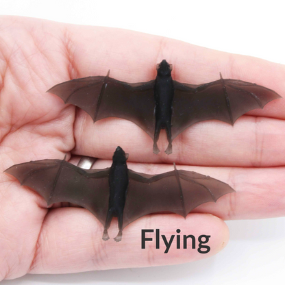 Miniature Bat - 1:12 Scale Bats for dollhouse diorama small animal art and craft supply (2 bats)