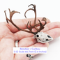 Reindeer / Caribou Miniature Skull - 1:12 Scale for Dollhouse Diorama Art Craft Supplies (1 Skull)