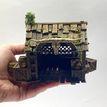 28mm Miniature Building - Market Stall fully painted and complete (3dp4u)