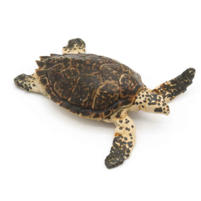 Hawksbill Sea Turtle - 1:24 scale miniature sea animal for tropical diorama, dollhouse, small hand painted mini AnimalDenMiniatures (1 figurine)