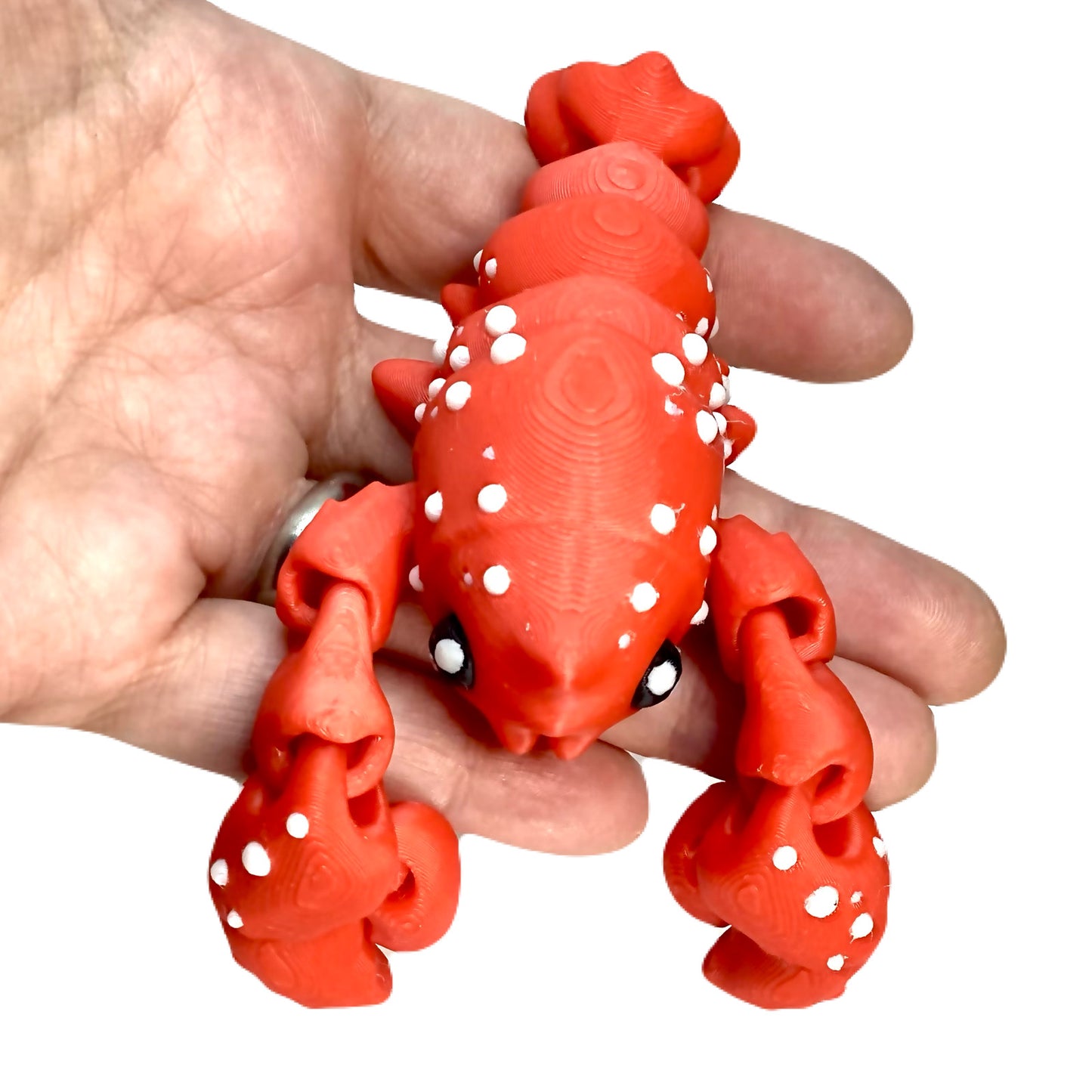 Lobster Flexi Fidget - 13 points articulation - Layers In Green
