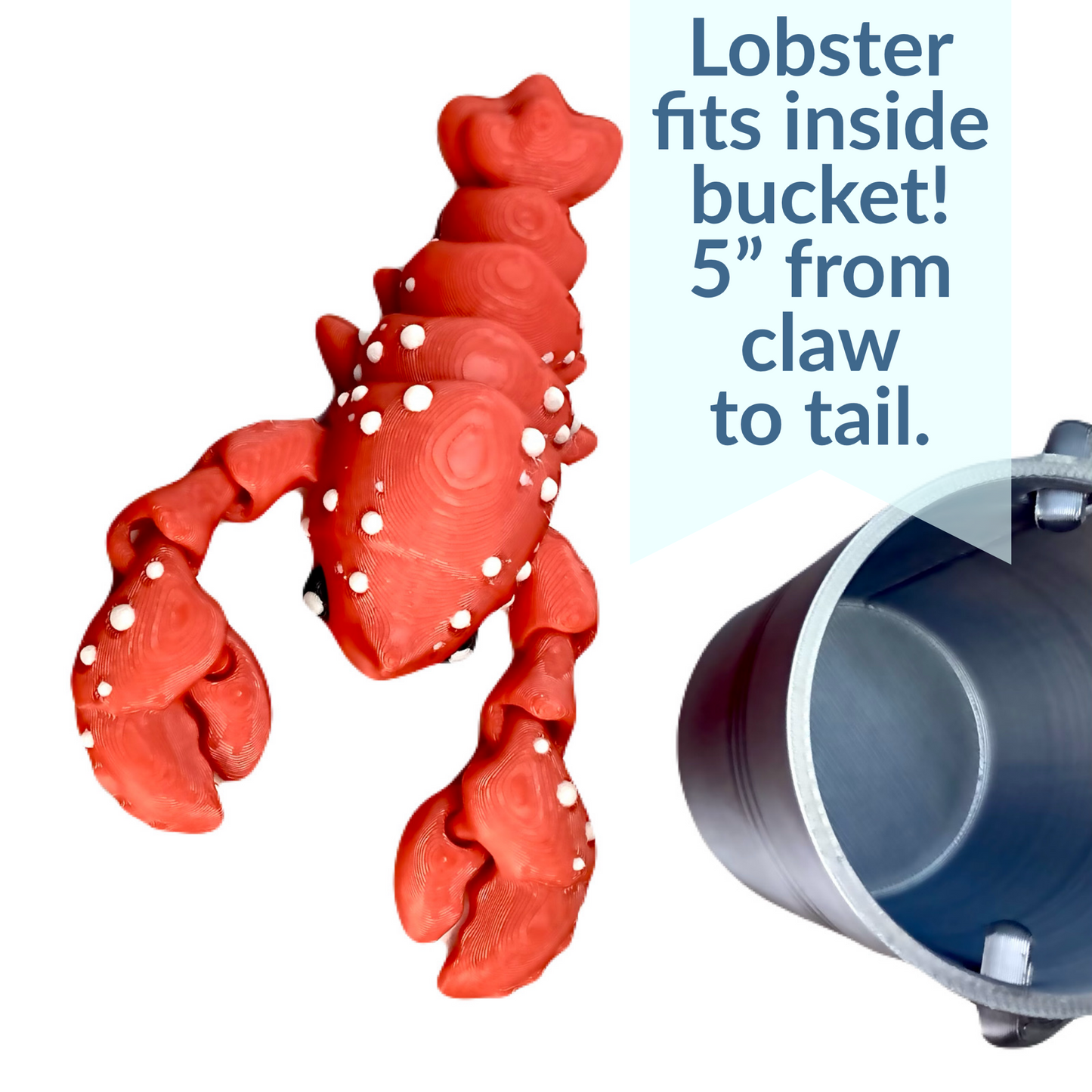 Lobster Flexi Fidget - 13 points articulation - Layers In Green