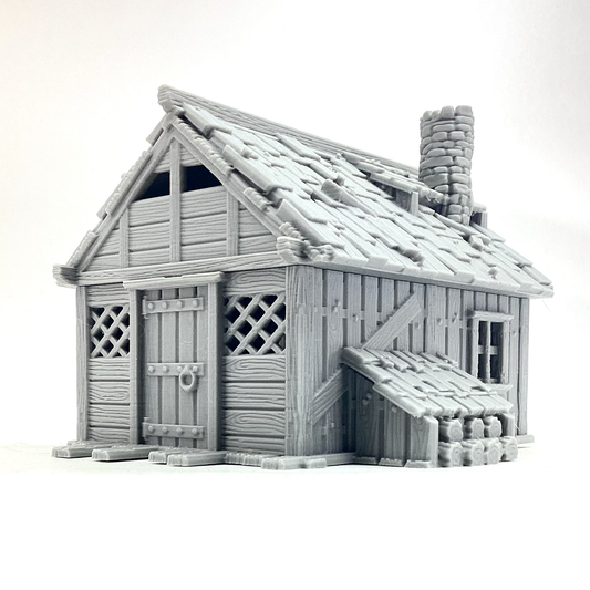 Lumberjack Hut 28mm tabletop sized playable house 3dpforu