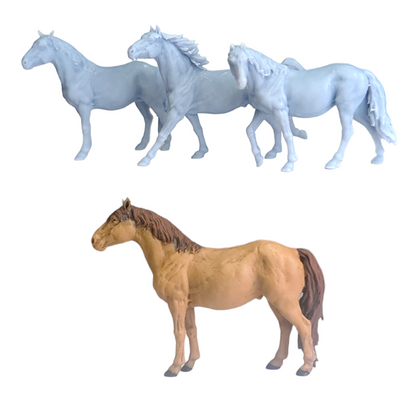 Konik Horse Miniature 1:48 scale, Animal Den Miniatures