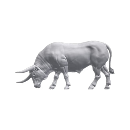 Texas Longhorn Grazing | Alexander3DArt