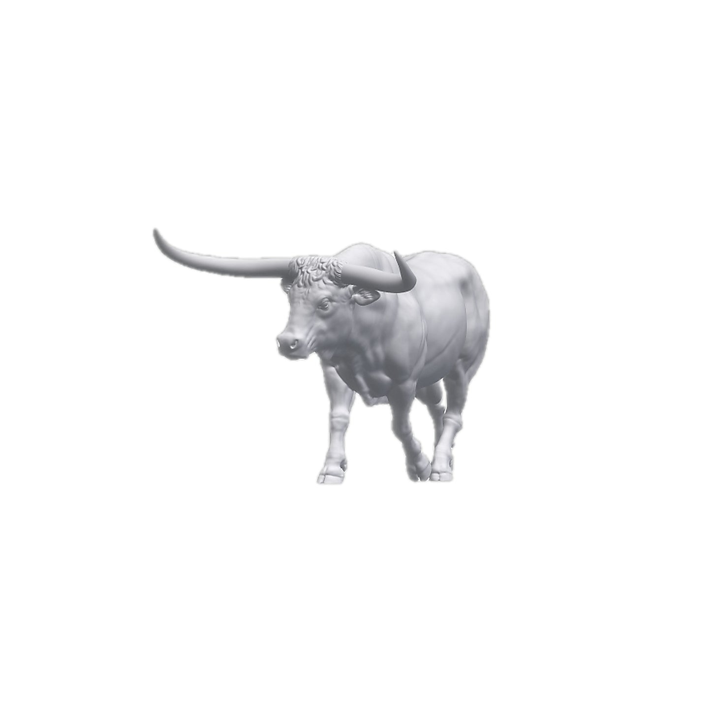 Texas Longhorn Walking | Alexander3DArt