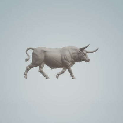 Texas Longhorn Walking | Alexander3DArt