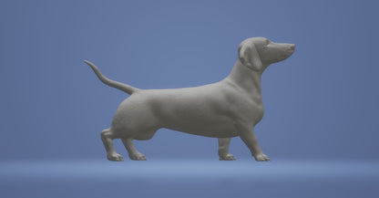 Dachshund - 1:12 Scale miniature dog for dollhouse, diorama by Stereocat (1 dog)