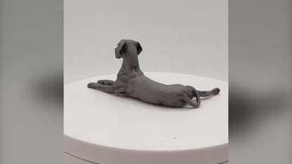 Great Dane - Miniature for dollhouse, diorama, art craft supplies animal model by Alexander Kuzmenko