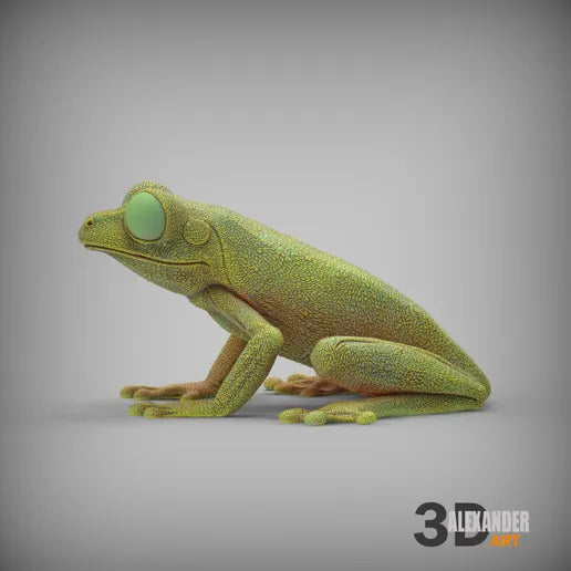 Tree Frog - 1:1 Scale miniature Red Eye Tree frog figurine by Alexander Kuzmenko