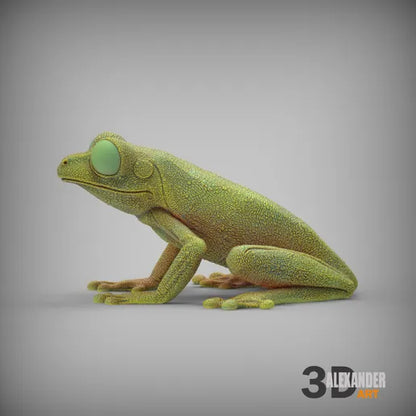 Tree Frog - 1:1 Scale miniature Red Eye Tree frog figurine by Alexander Kuzmenko