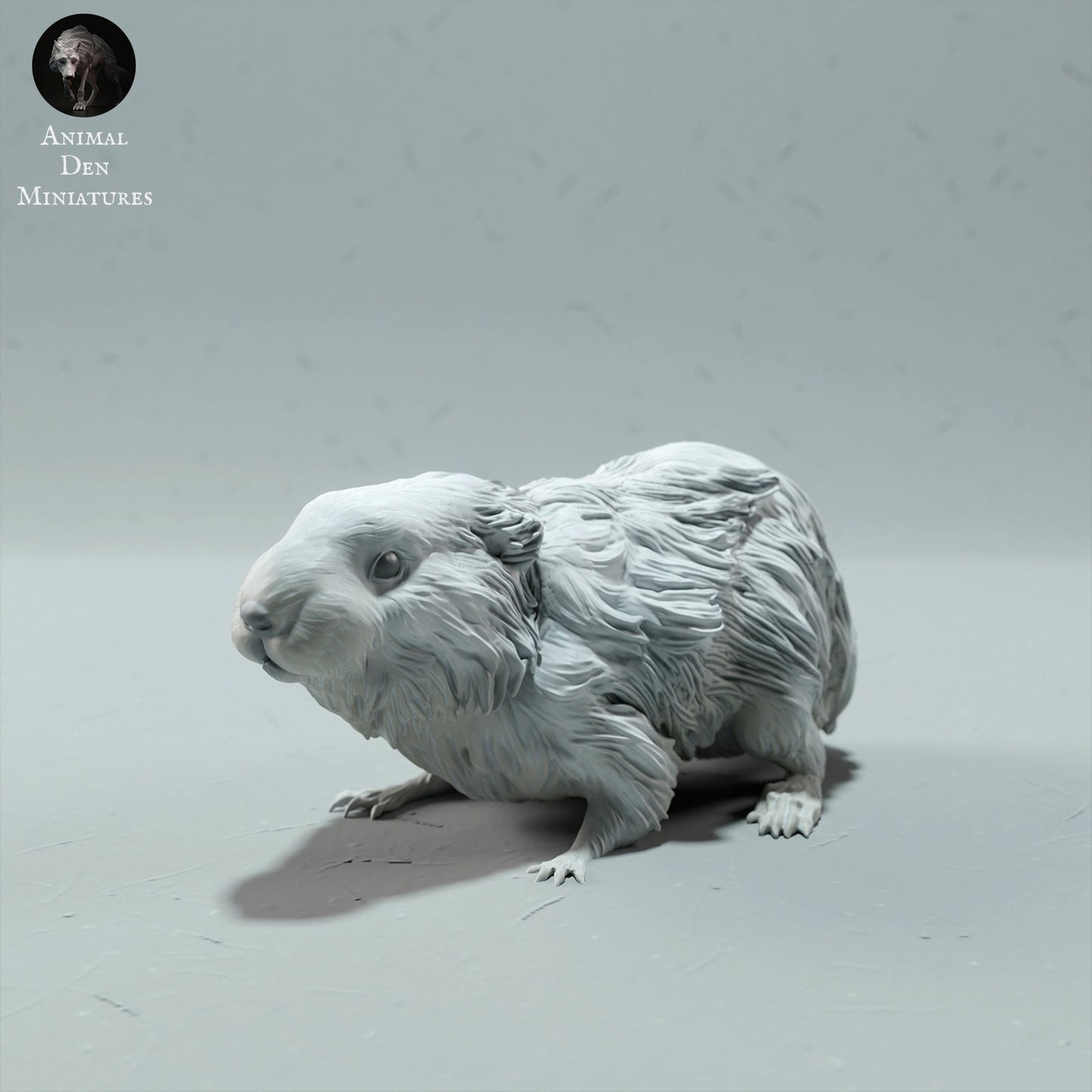 Animal Den Miniatures - Arctic Lemming - 1:6 scale miniature animal sized for snow diorama, winter dollhouse, small hand painted scaled 3d printed tabletop mini